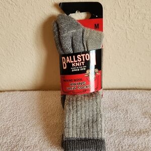 Women's Gray Merino Wool Hiking Crew Socks